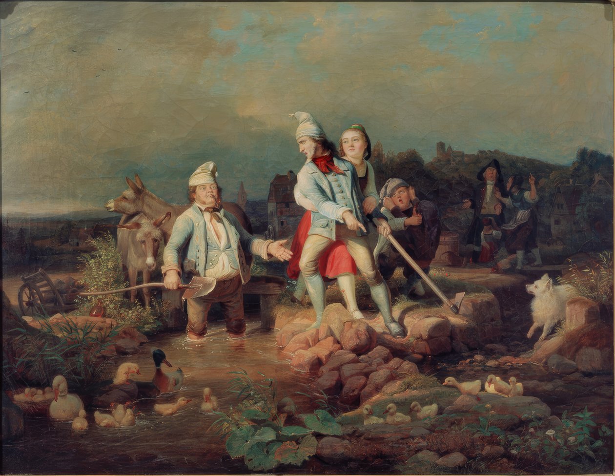 Streitende Müller von Carl Engel von Rabenau