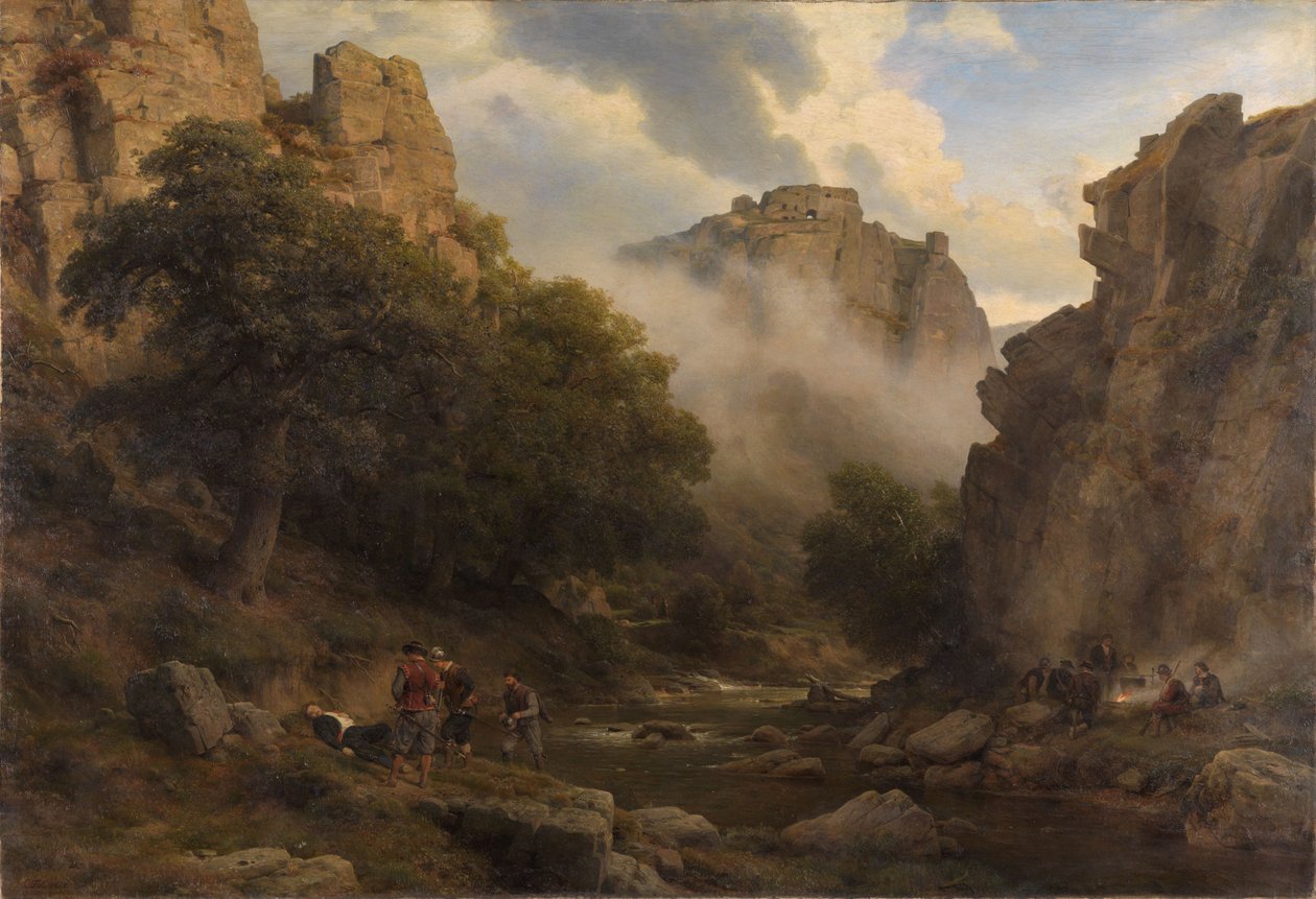 Das Bodetal im Harz von Carl Friedrich Lessing