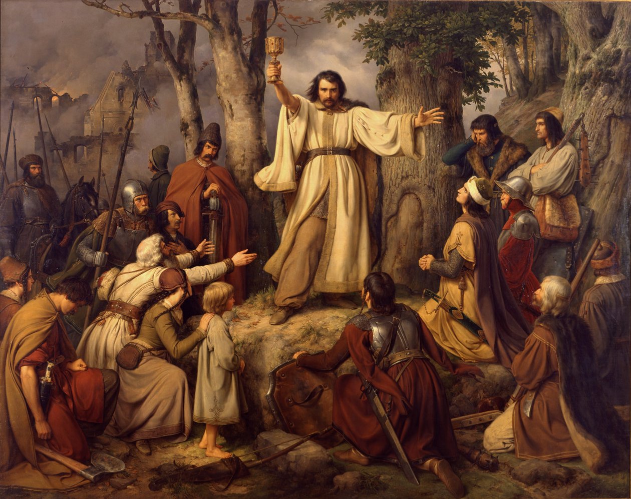 Hussitenpredigt von Carl Friedrich Lessing