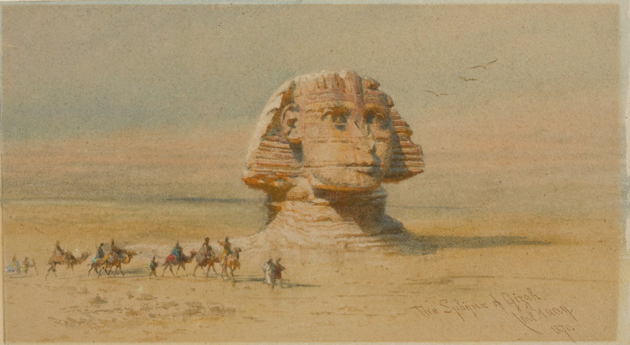 Die Sphinx von Gizeh von Carl Haag