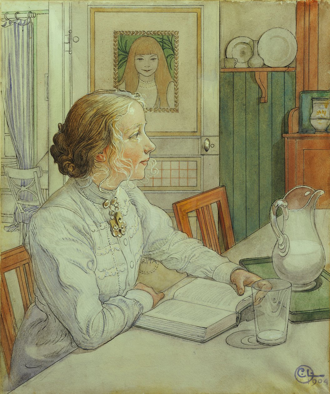 Meine älteste Tochter, 1904 von Carl Larsson