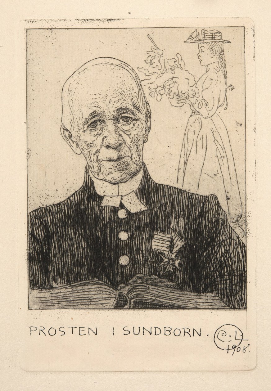 Der Pfarrer (Petterson) in Sundborn von Carl Larsson