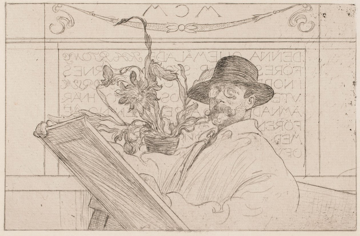 Selbstbildnis von Carl Larsson