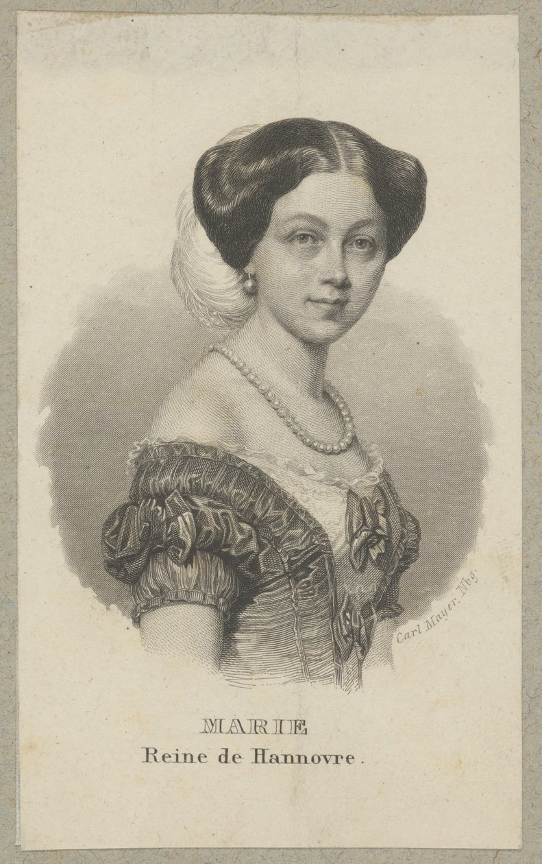 Maria Hanowerska (1776 London - 1857 London) – Prinzessin von Großbritannien und Irland, Hannover, Braunschweig-Lüneburg und durch Heirat Herzogin von Gloucester und Edinburgh von Carl Mayer