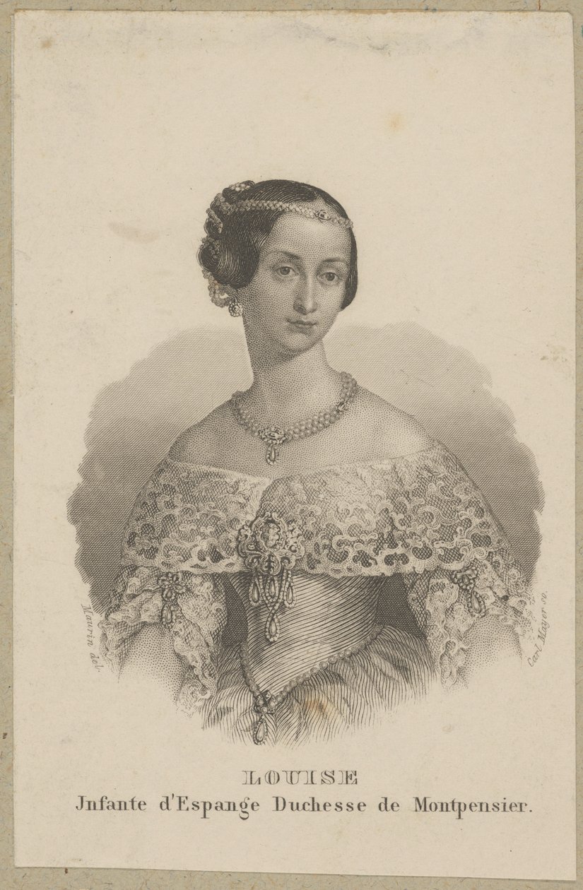 Maria Ludwika Ferdynanda Hiszpańska – Infantin von Spanien und Herzogin von Montpensier von Carl Mayer