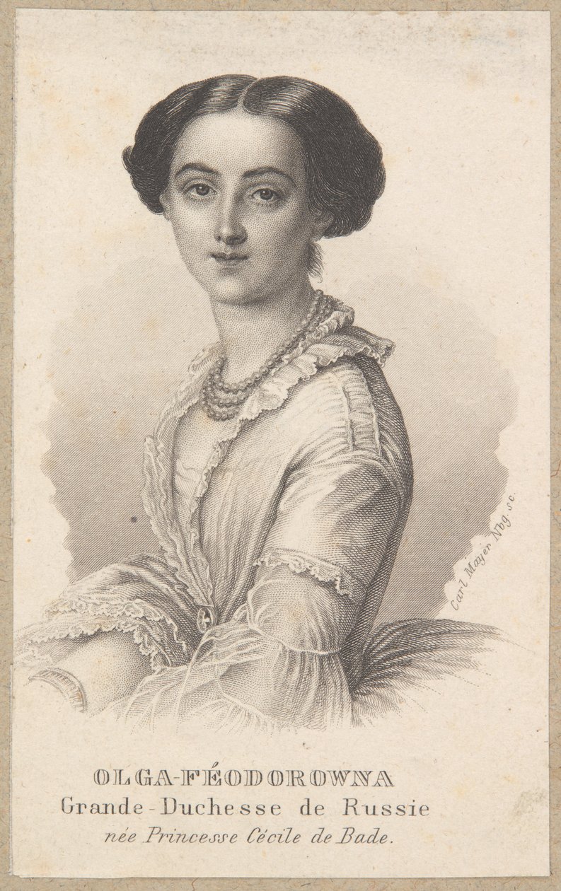 Olga Feodorowna, Großfürstin von Russland von Carl Mayer