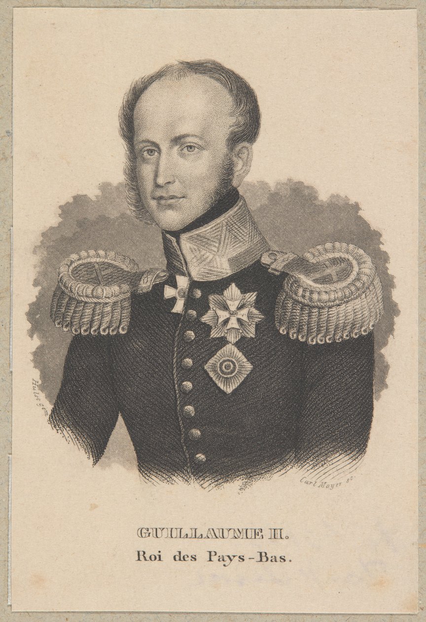Wilhelm II König der Niederlande von Carl Mayer