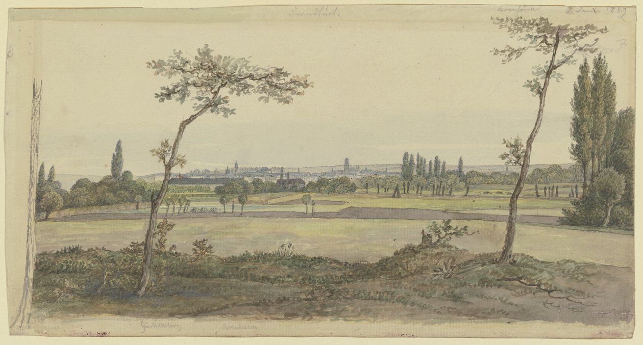 Ansicht von Frankfurt am Main von Carl Morgenstern