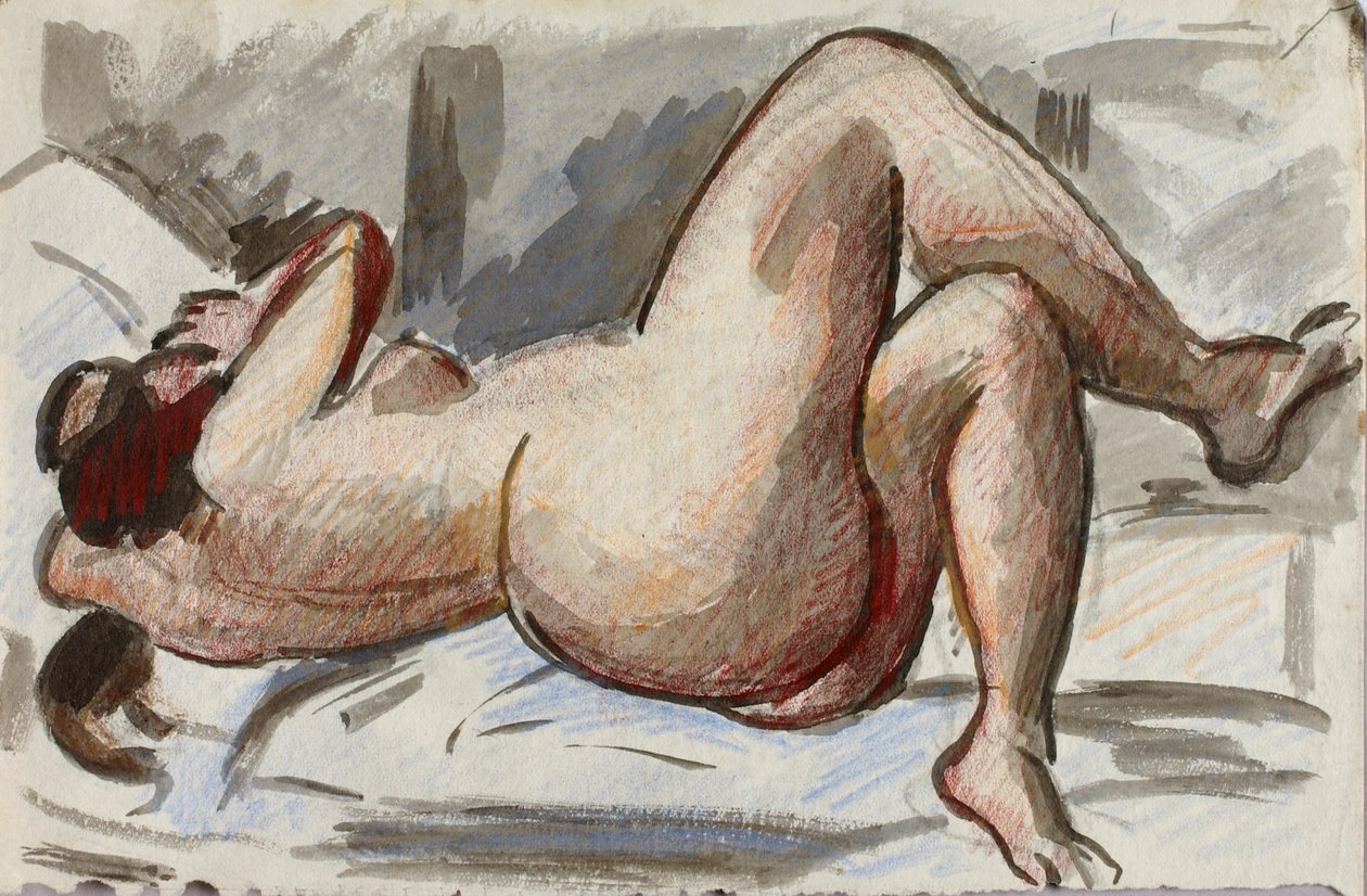 Liegender weiblicher Akt von Carl Newman