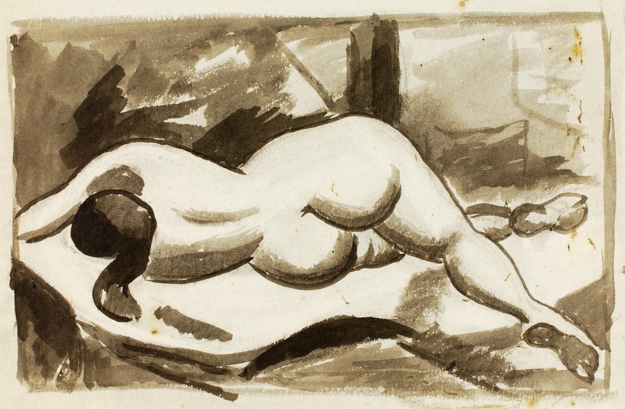 Liegender weiblicher Akt von Carl Newman
