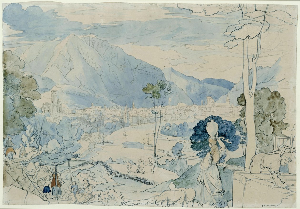 Ansicht von Trient von Carl Philipp Fohr