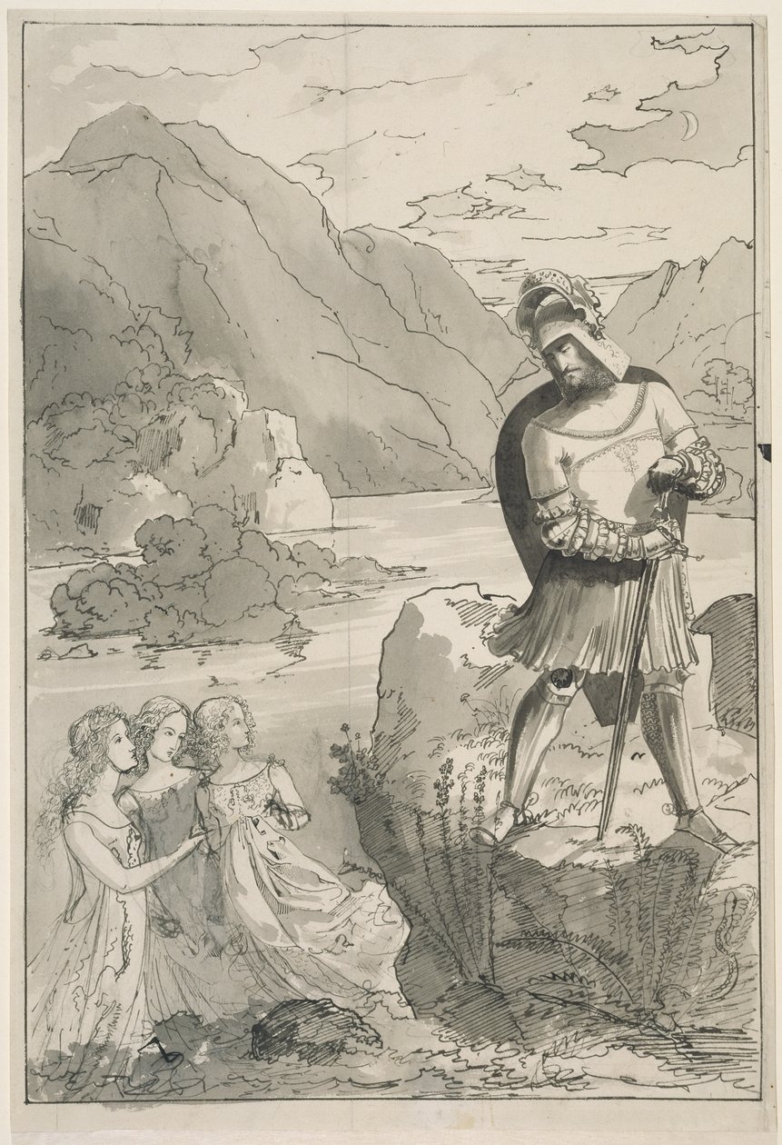 Die Donaunixen verkünden Hagen die Zukunft von Carl Philipp Fohr