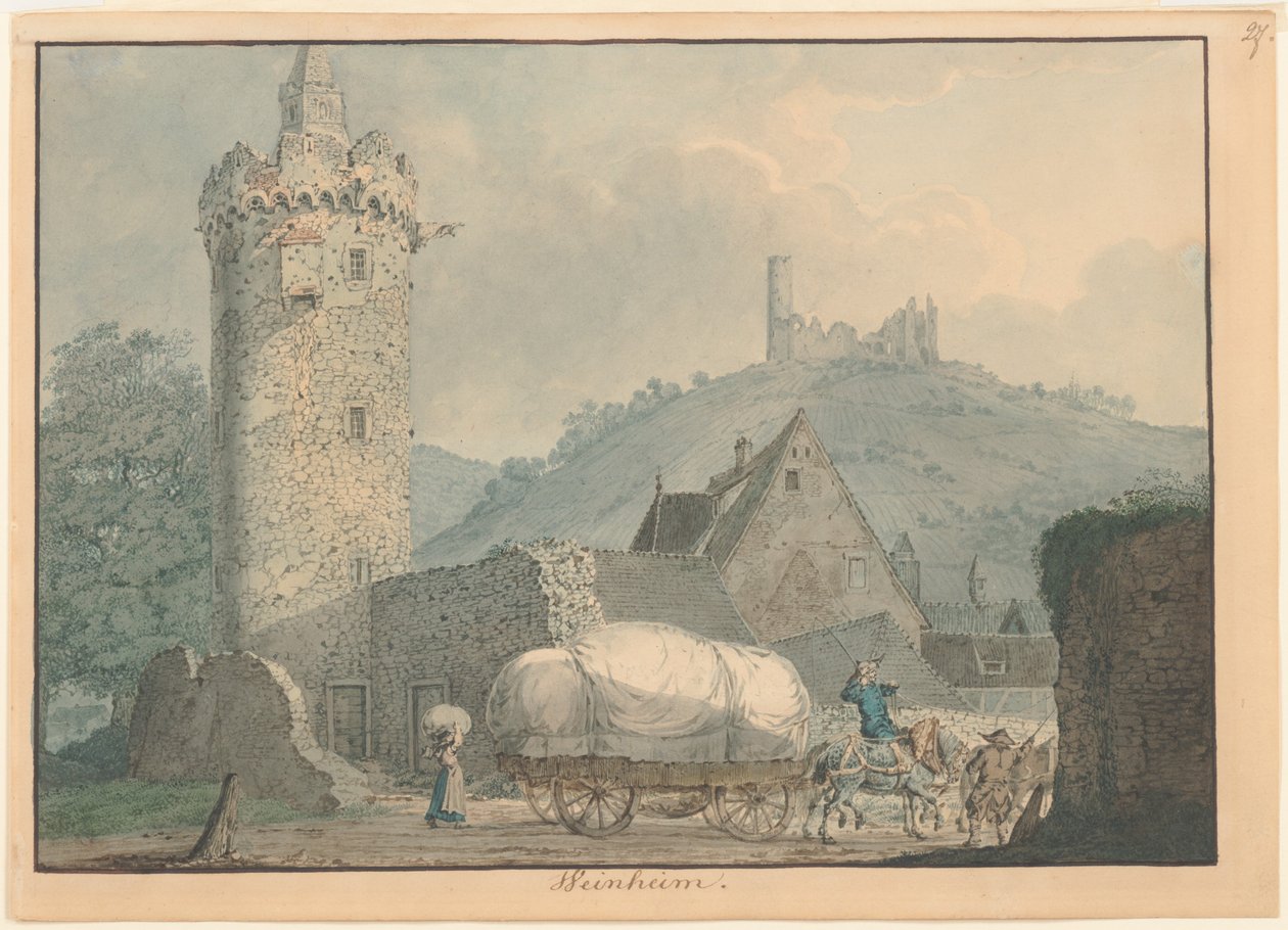 Ansicht von Weinheim am Neckar von Carl Philipp Fohr