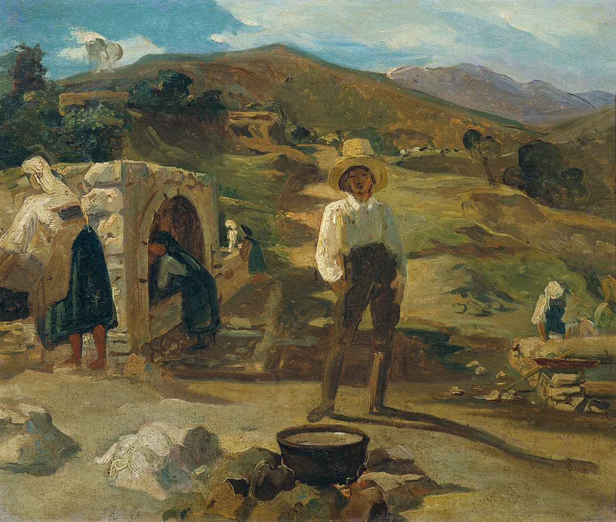 Italienische Landschaft von Carl Rahl