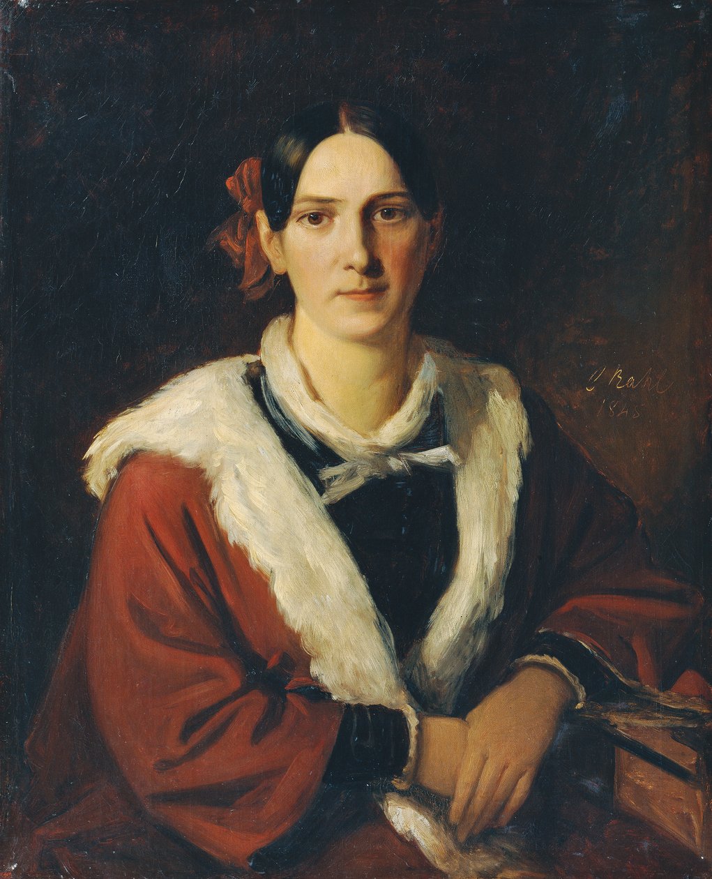 Luise von Schwind, die Gattin des Malers Moritz von Schwind von Carl Rahl