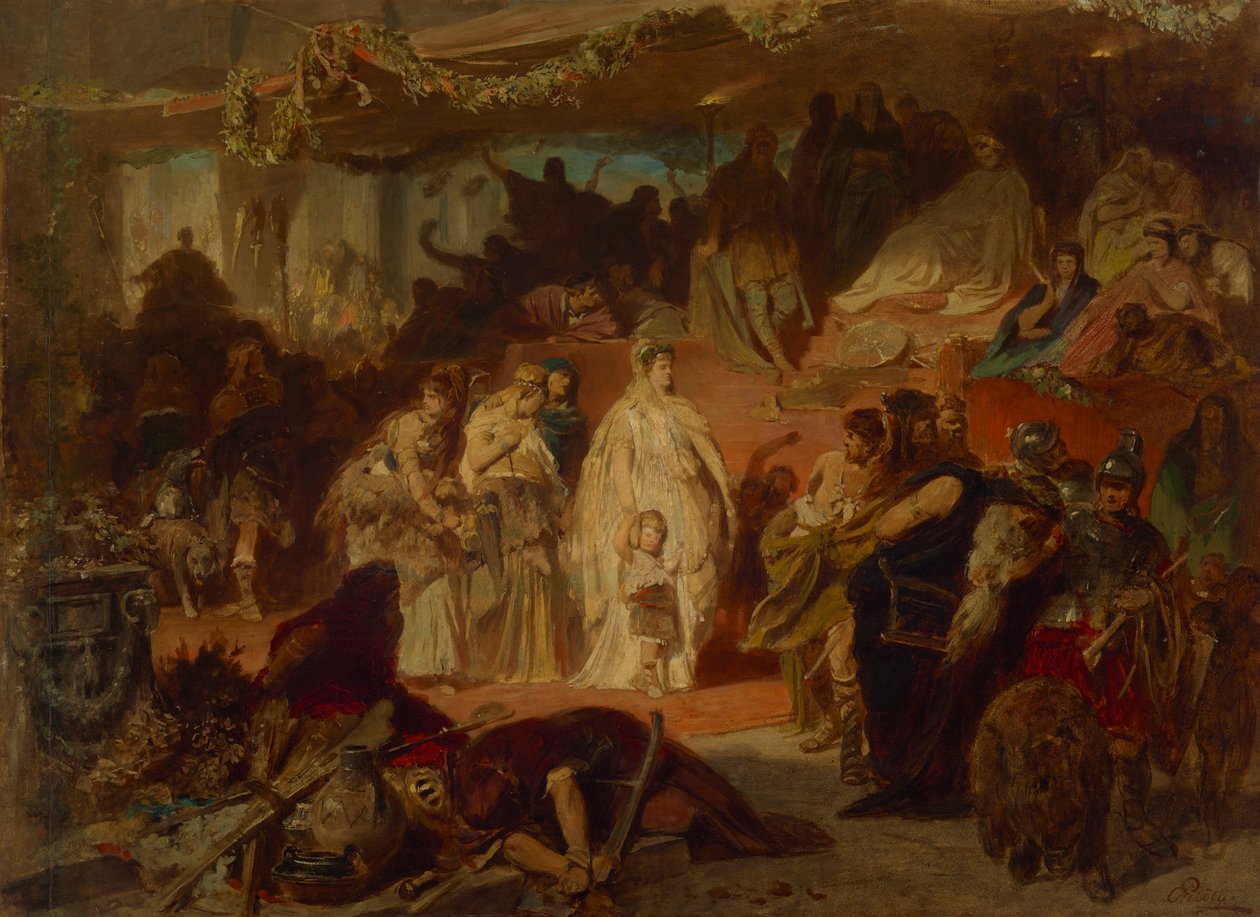 Thusnelda im Triumphzug des Germanikus von Carl Theodor von Piloty