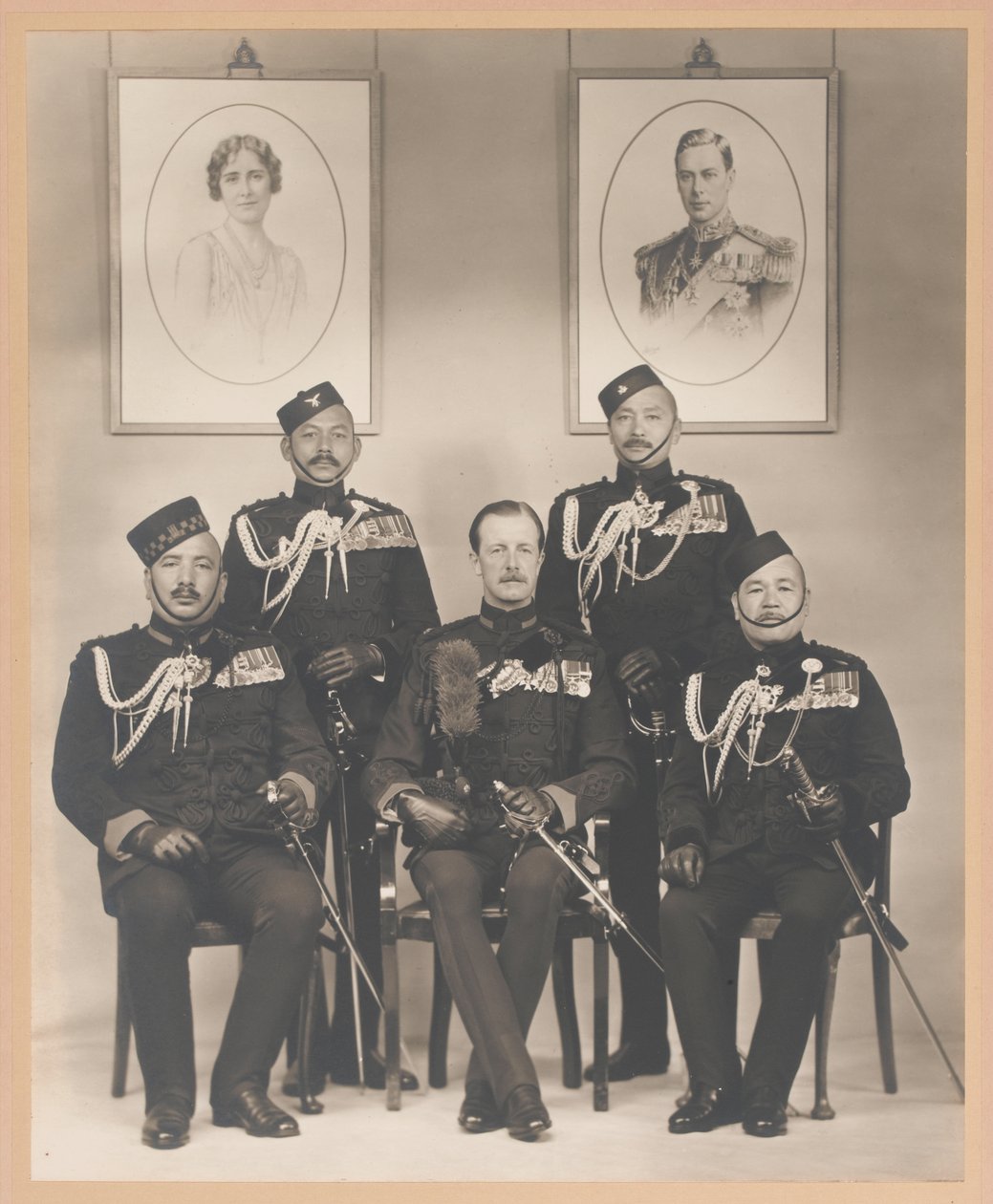 Indische Ordonnanzoffiziere des Königs von Carl Vandyk