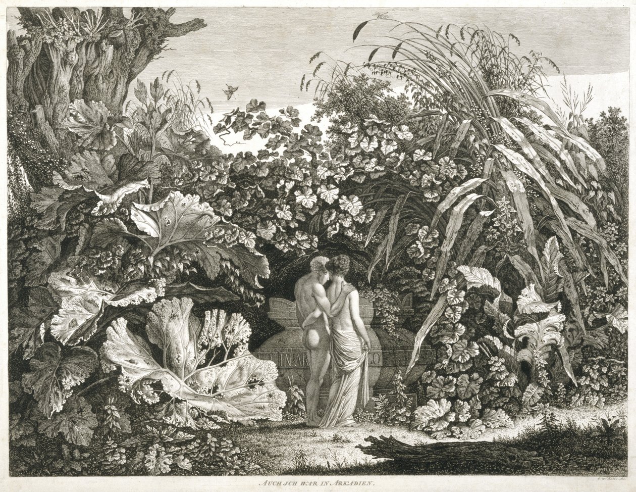 Auch ich war in Arkadien, 1801 von Carl Wilhelm Kolbe