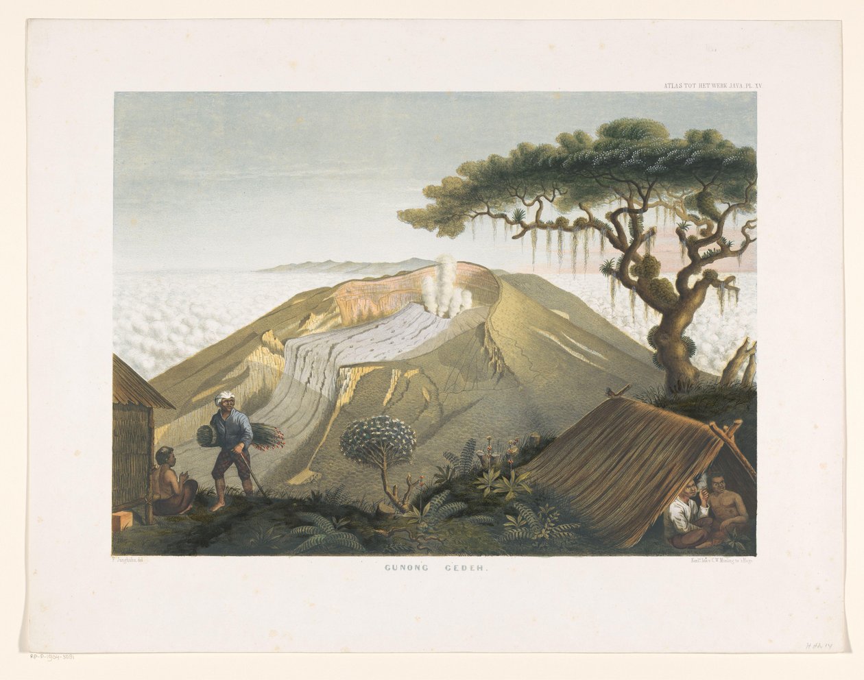 Vulkan Gede in West-Java von Carl Wilhelm Mieling (possibly)
