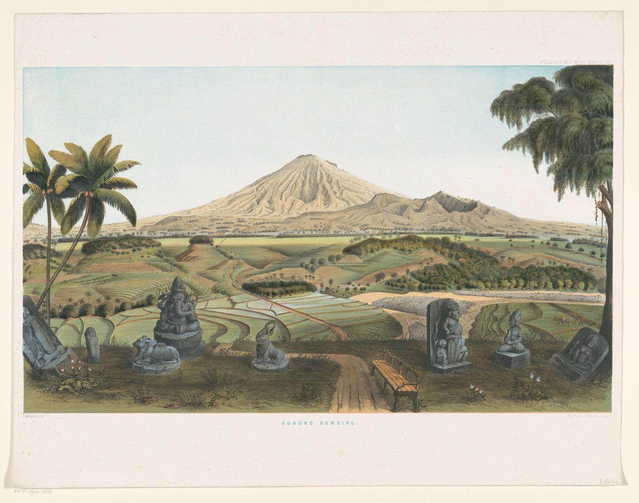 Vulkan Sumbing auf Java von Carl Wilhelm Mieling (possibly)