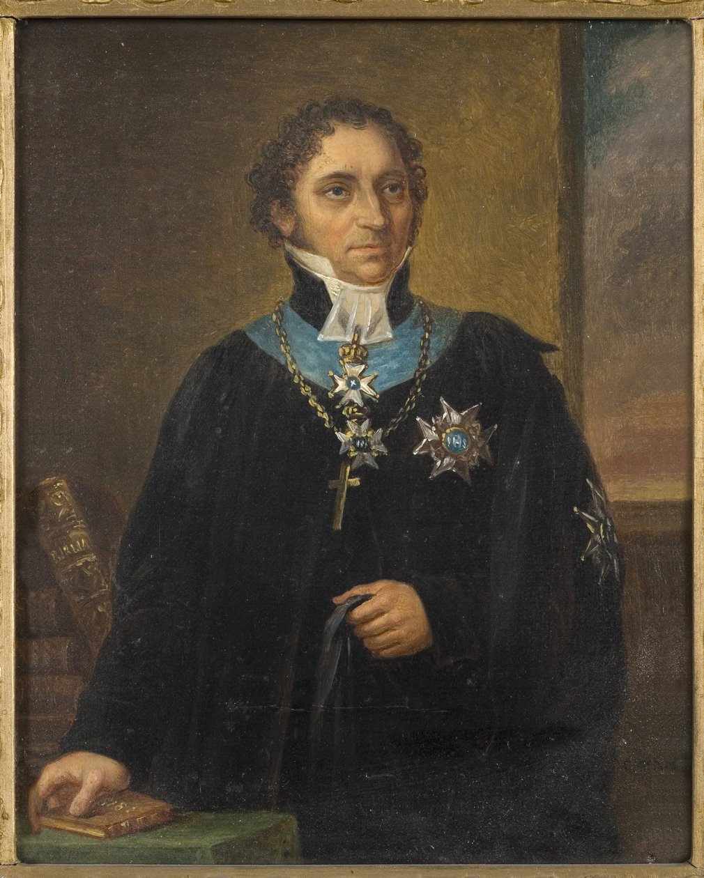 Porträt von Johan Olof Wallin (1779-1839) von Carl Wilhelm Nordgren