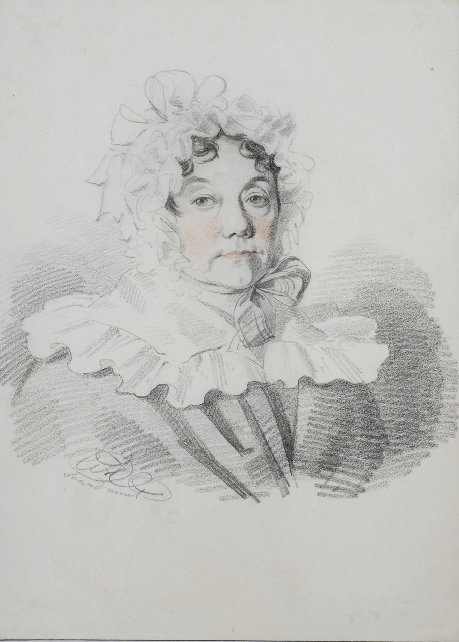 Porträt von Maria Iwanowna Rimska-Korsakowa, geb. Naumowa 1764-1832, 1820er Jahre von Carl von Hampeln