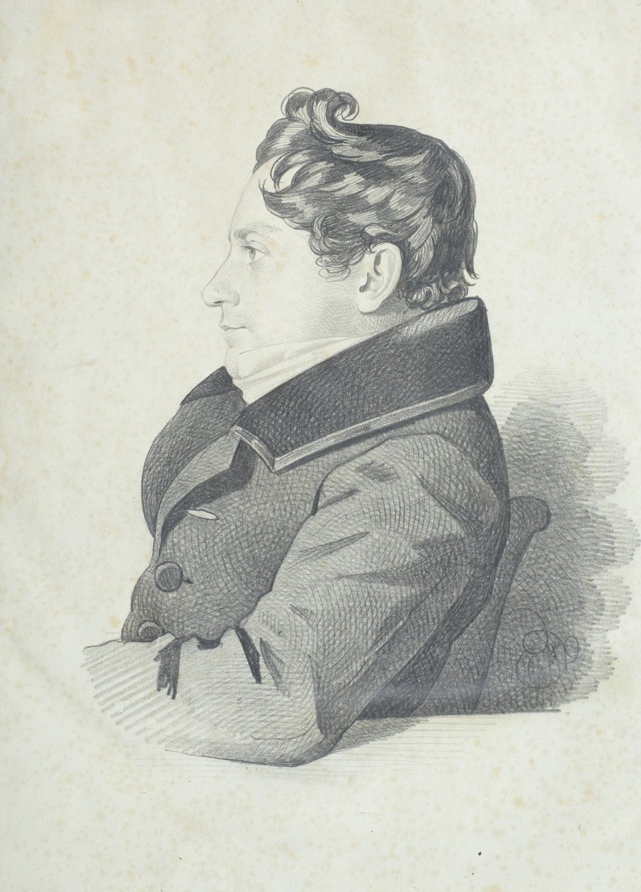 Porträt von Nikolay Adrianovich Divov 1792-1878, 1830er Jahre von Carl von Hampeln