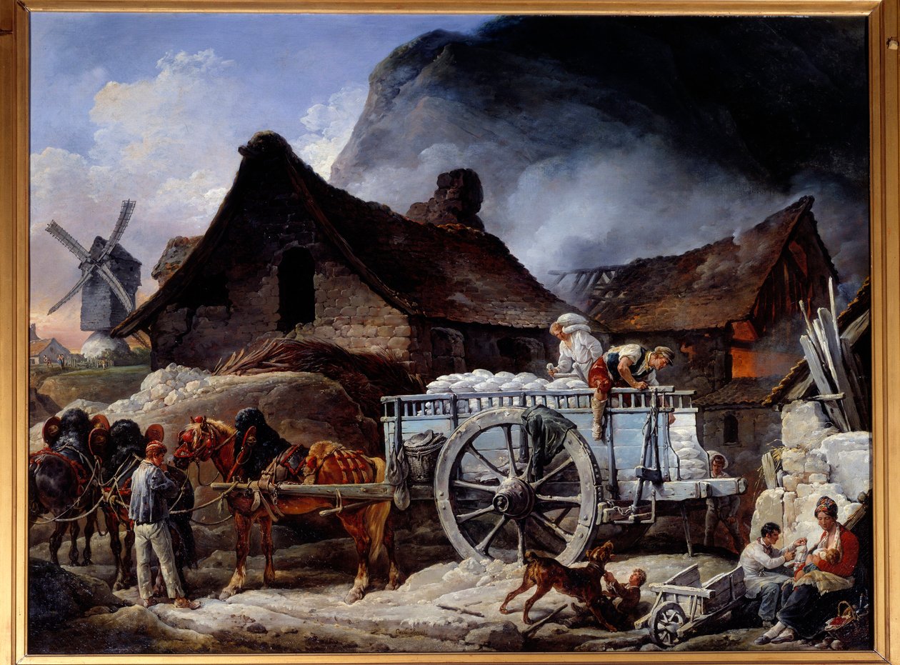 Gipsbrennerei in Montmartre von Carle Vernet