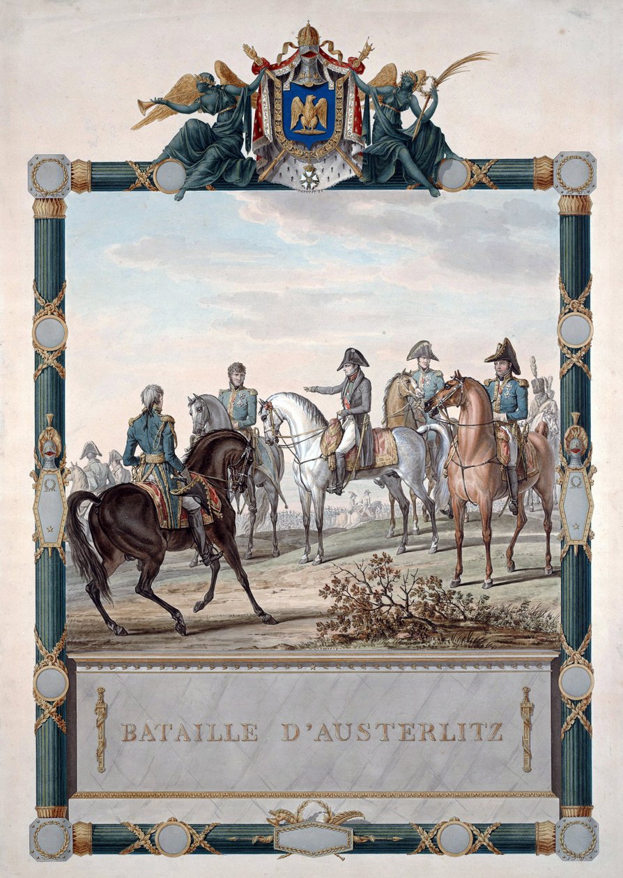 Die Schlacht bei Austerlitz am 2. Dezember von Carle Vernet