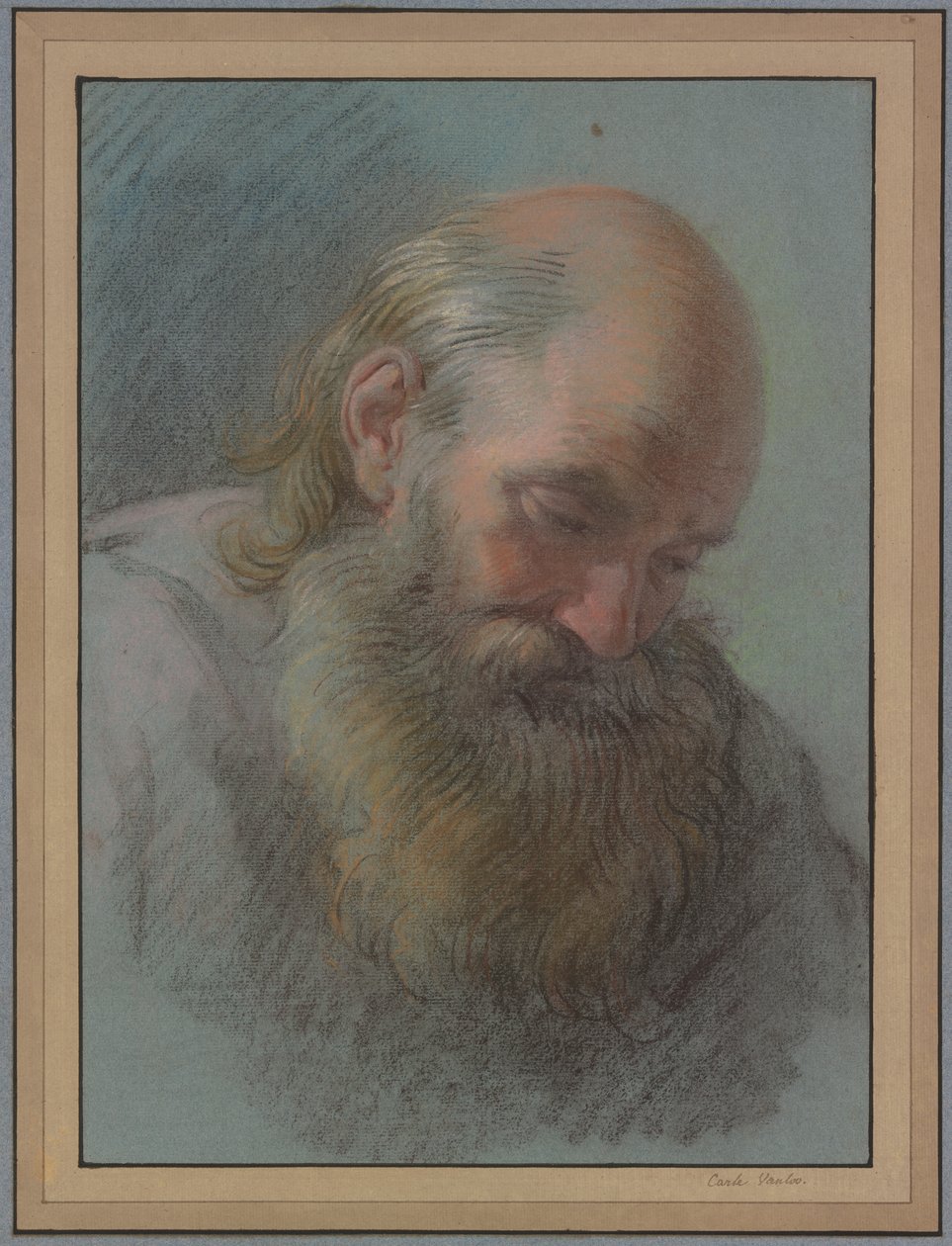 Kopf eines bärtigen alten Mannes von Carle van Loo