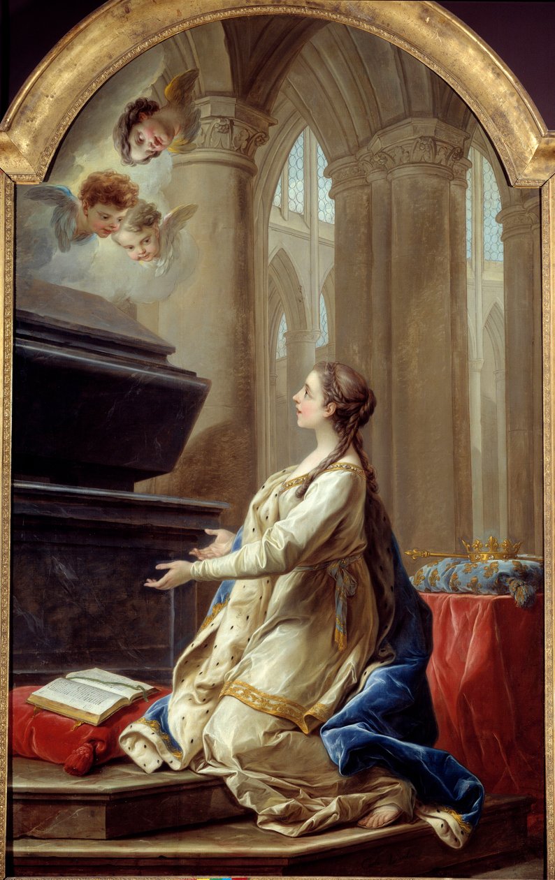 Die heilige Clothilde im Gebet von Carle van Loo