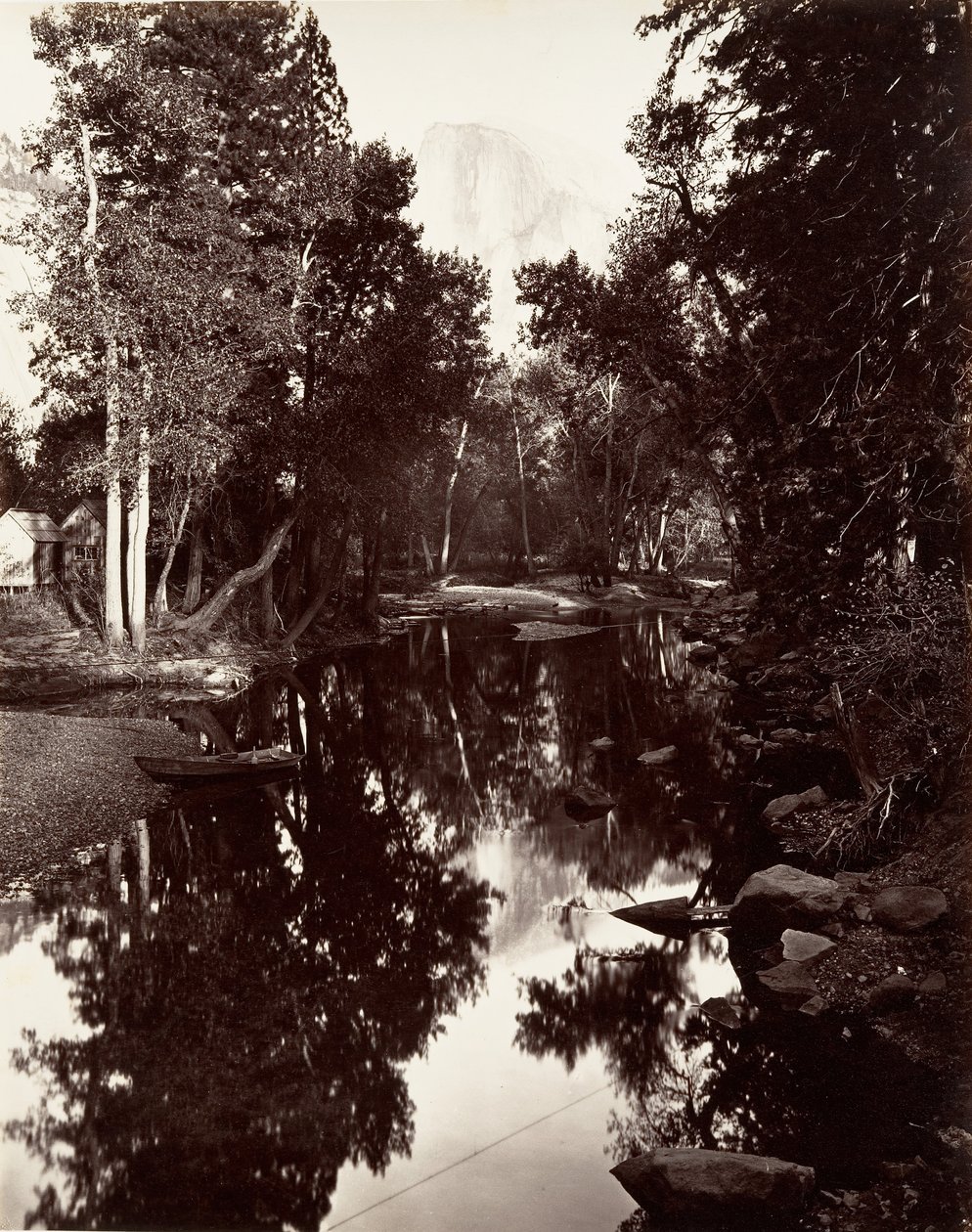 Südkuppel, 6.000 Fuß, Yosemite, ca. 1872, gedruckt ca. 1876 von Carleton E. Watkins.