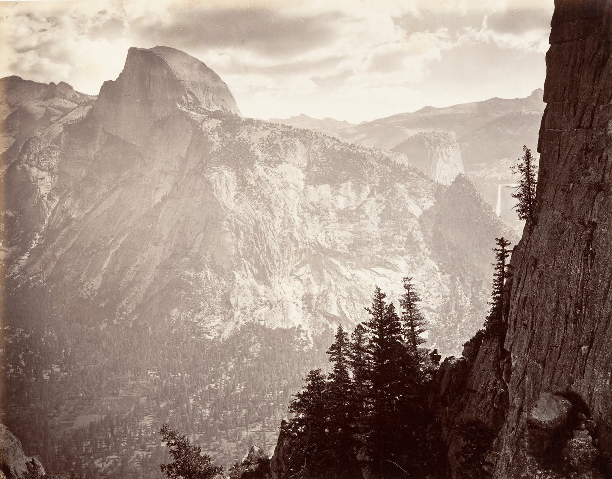 Südkuppel, 6.000 Fuß, ca. 1872, gedruckt ca. 1876 von Carleton E. Watkins.