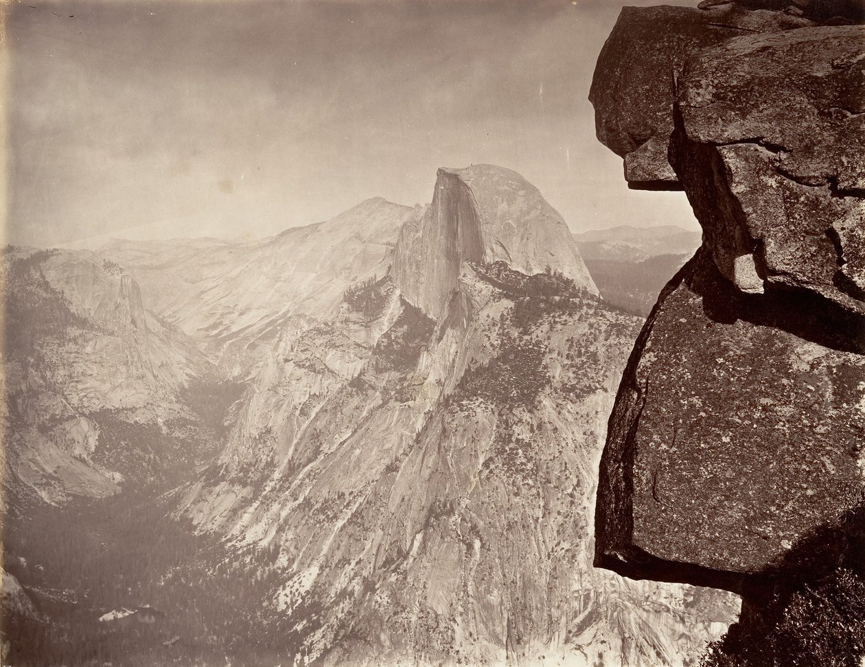 Südkuppel, Yosemite, ca. 1872, gedruckt ca. 1876 von Carleton E. Watkins.