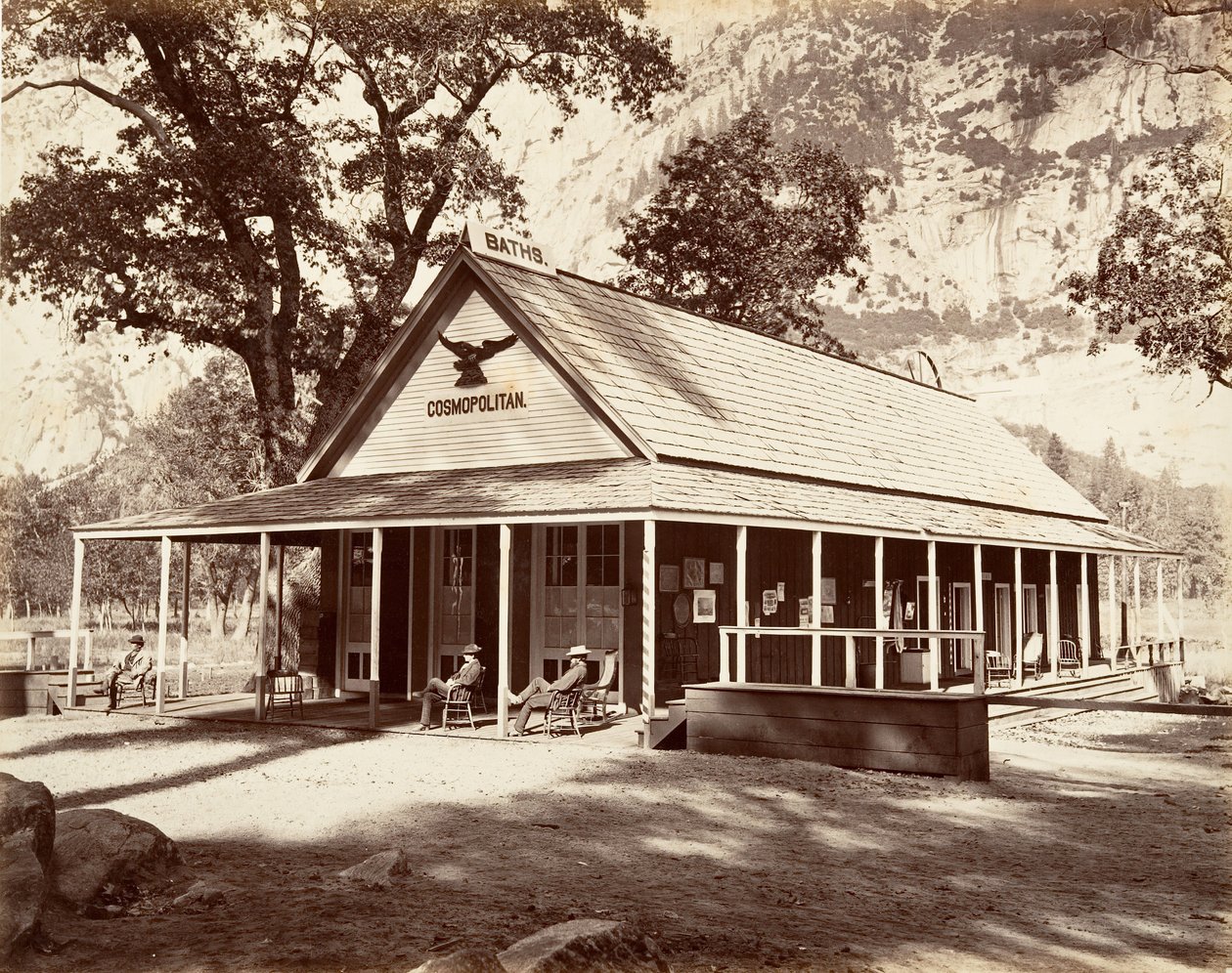 Kosmopolitischer Salon, ca. 1872, gedruckt ca. 1876 von Carleton Emmons Watkins