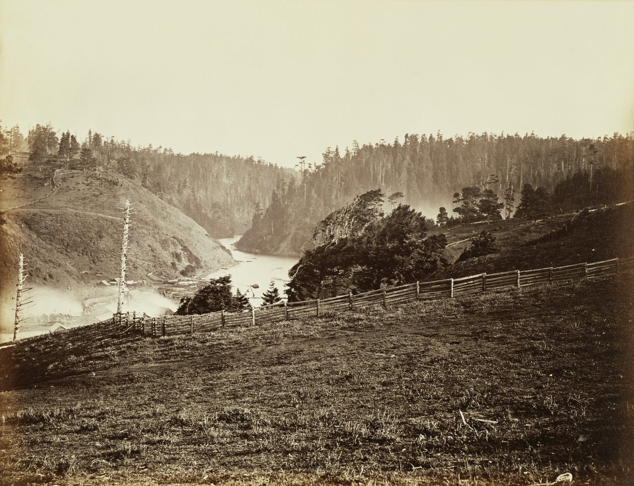 Albion River, Mendocino Co. Cal. von Carleton Watkins