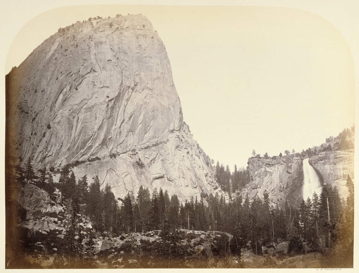 [Mt. Broderick - Nevada Fall - Yosemite] von Carleton Watkins