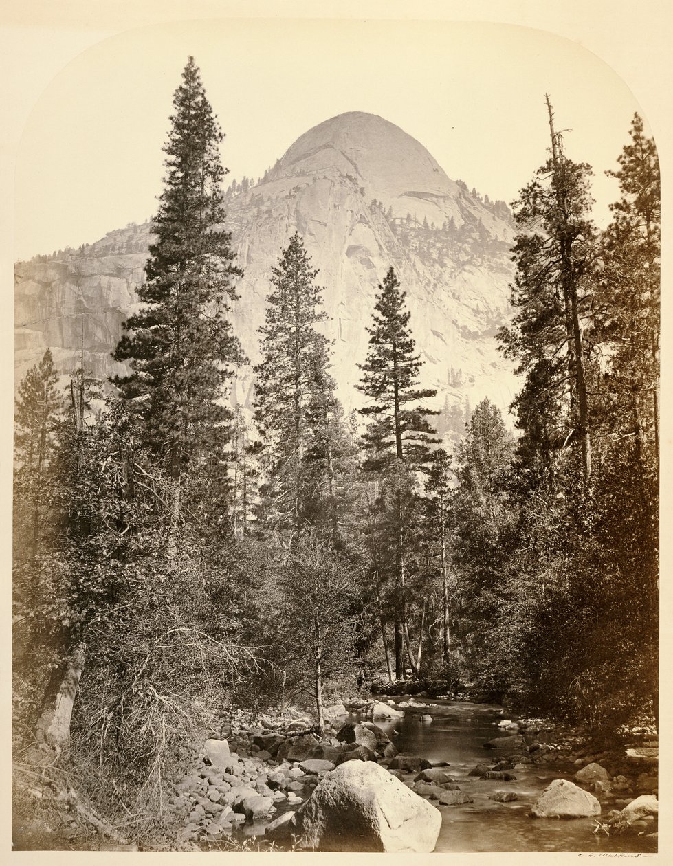 Tacoye [sic] - Nordkuppel, 3729 ft. Yo Semite von Carleton Watkins