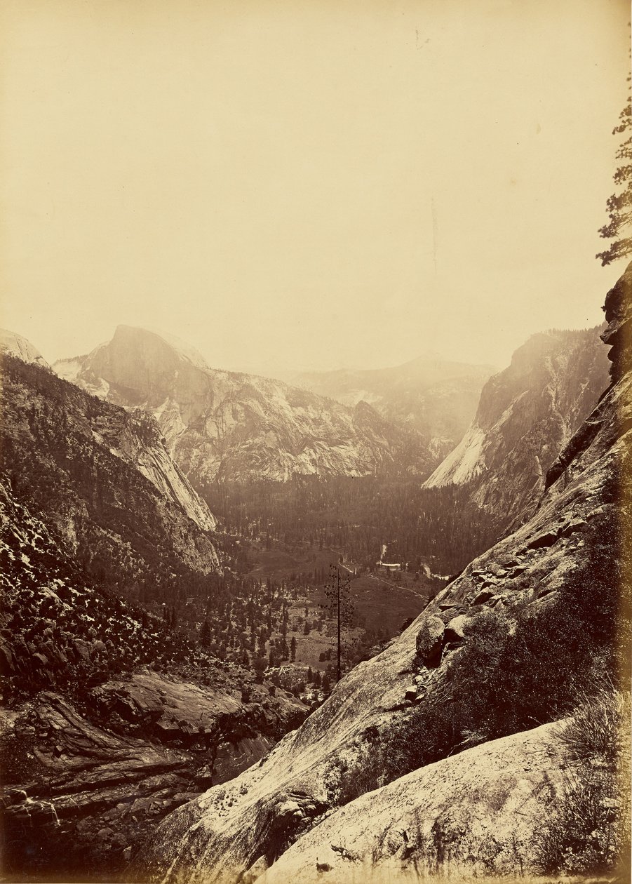[Die Kuppeln vom Fuß des oberen Yosemite] von Carleton Watkins