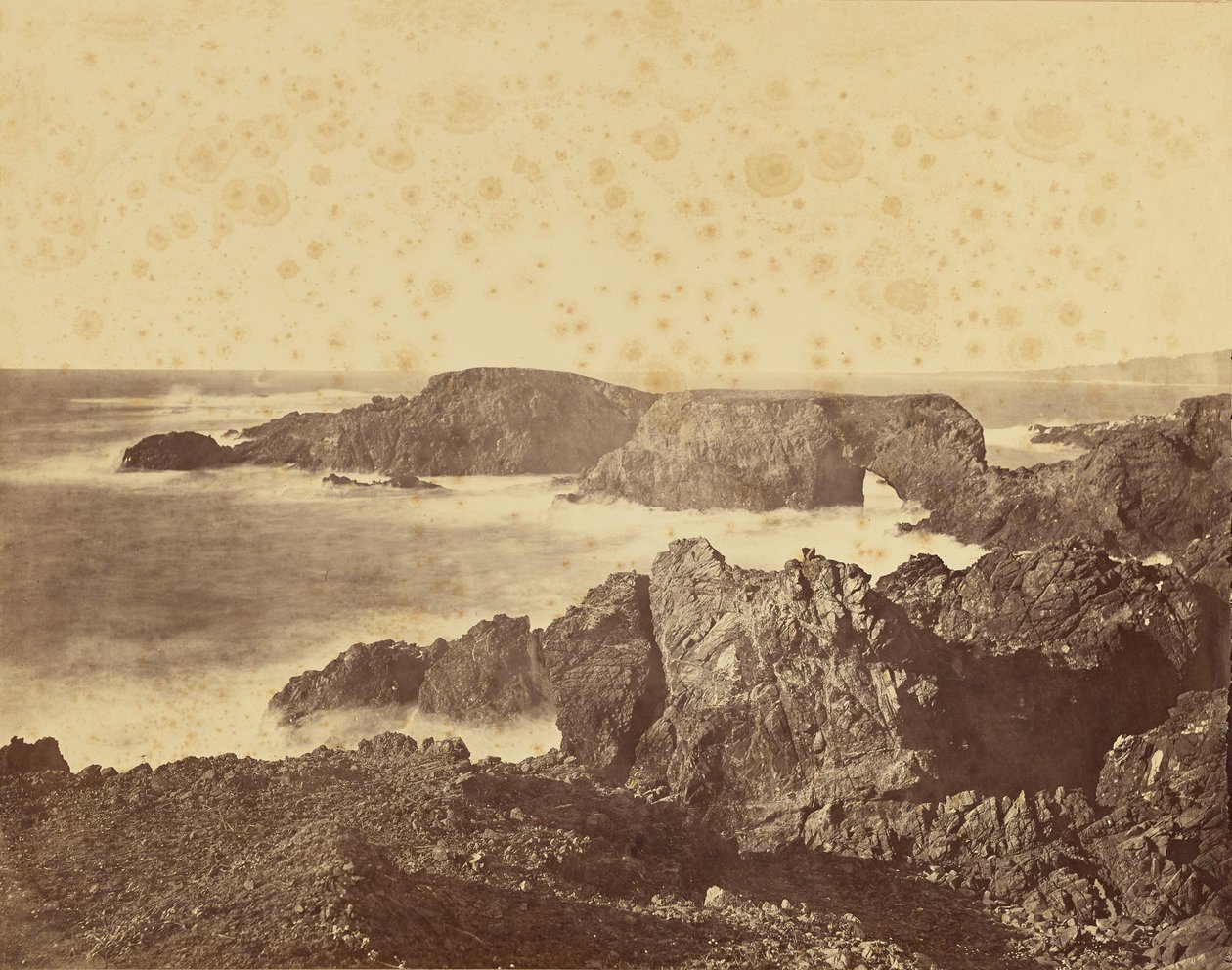 [Ansicht der Mendocino-Küste] / [Küstenansicht vor Mendocino] von Carleton Watkins