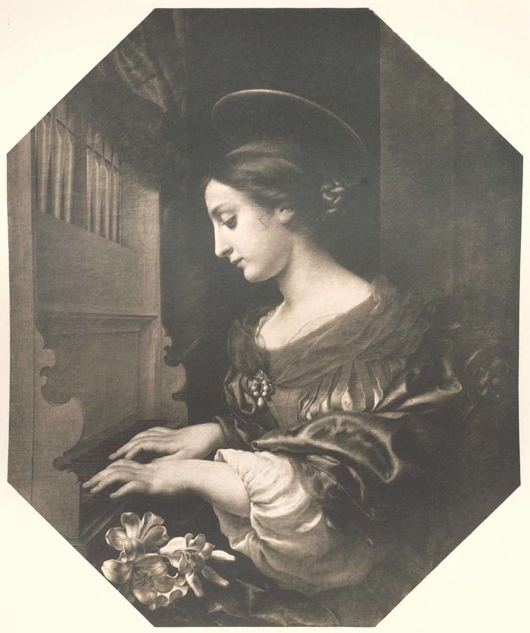 Die heilige Cäcilie von after Carlo Dolci