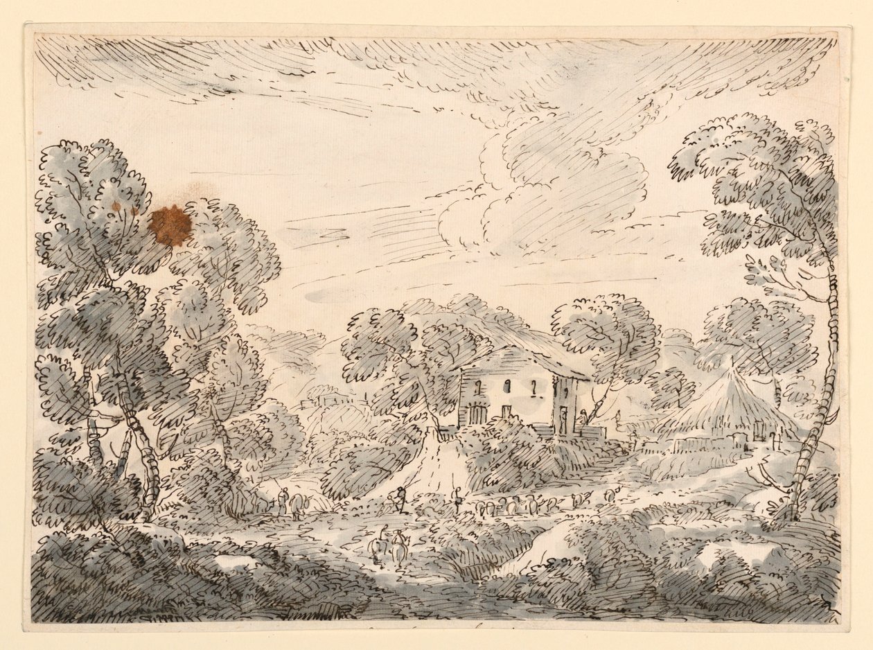 Bauernhaus in waldreicher Gegend von Carlo Marchionni