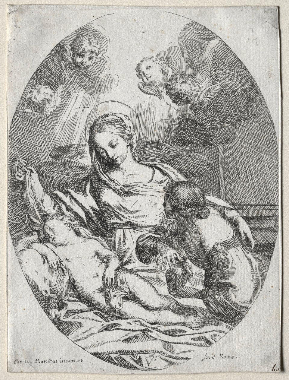 Madonna und Kind mit der Magdalena von Carlo Maratta or Maratti
