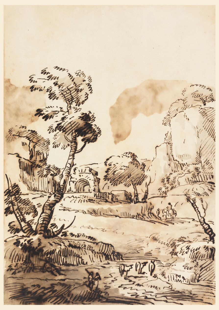 Eine pastorale Landschaft von Carlo Marchionni