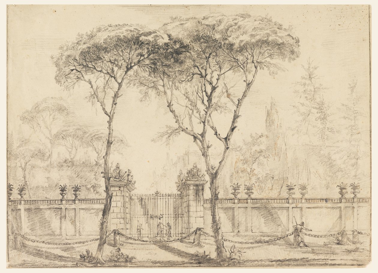 Am Tor einer Villa von Carlo Marchionni
