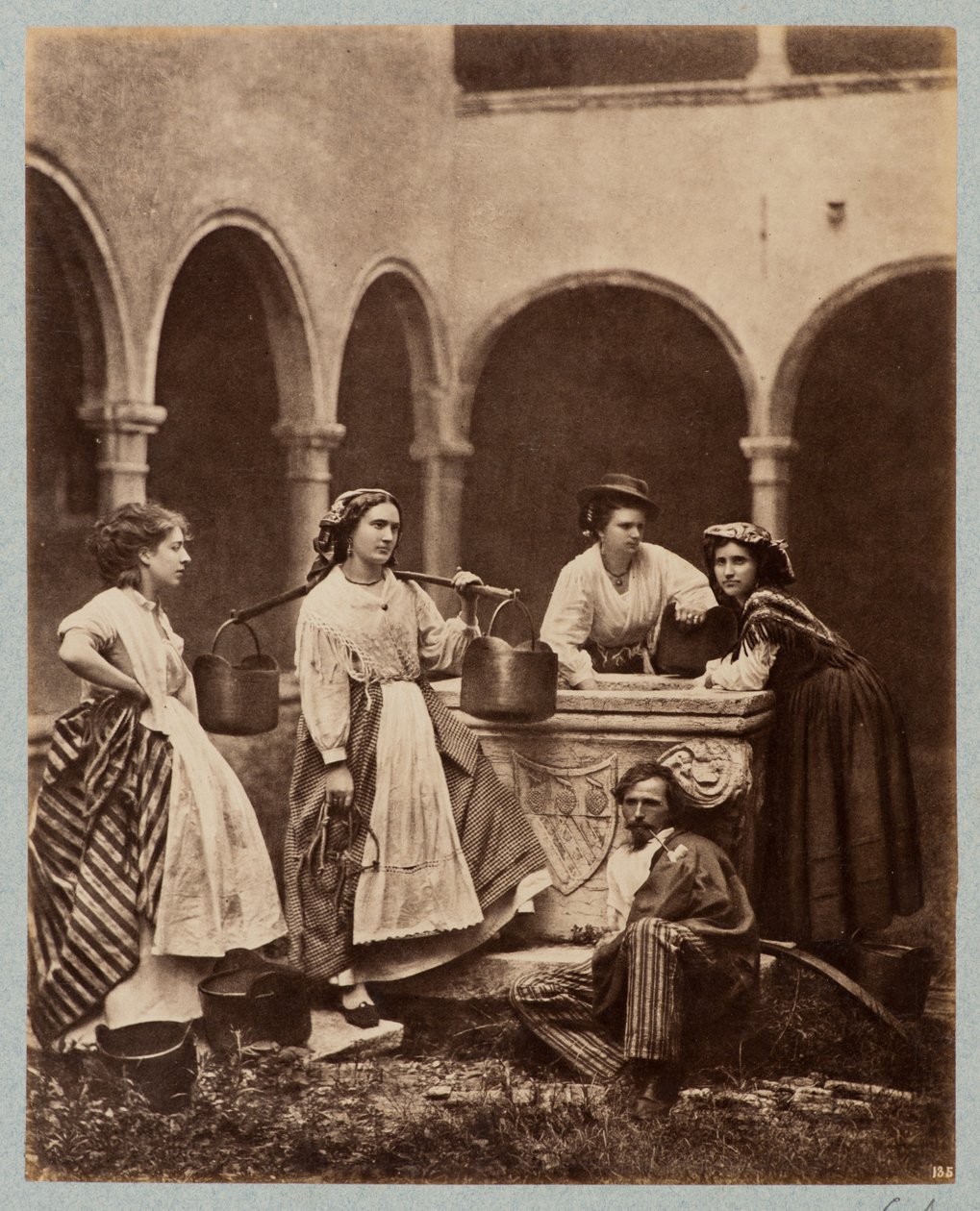 Figuren am Brunnen, Kloster von San Giobbe, Venedig von Carlo Naya