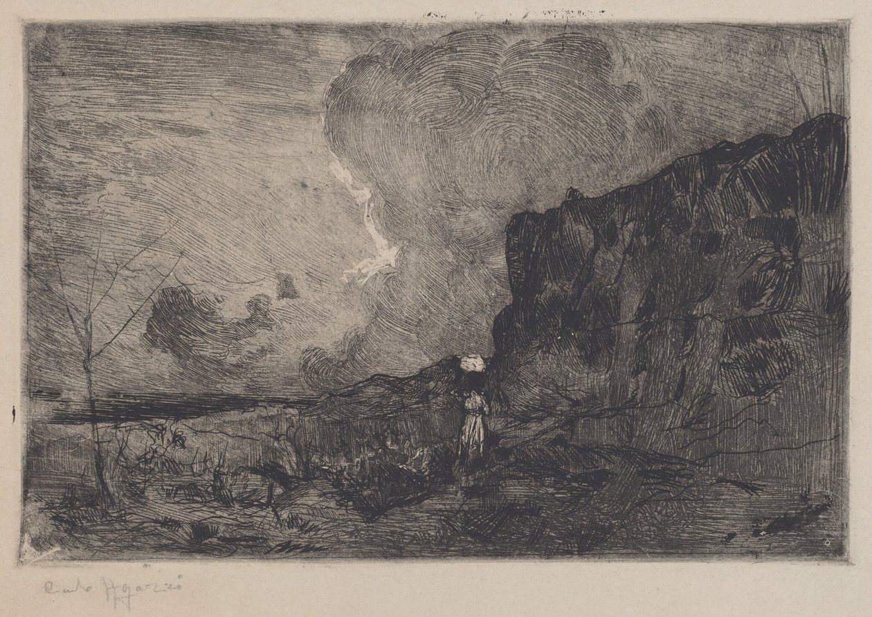 Landschaft [Paesaggio], vor 1915 von Carlo Paolo Agazzi