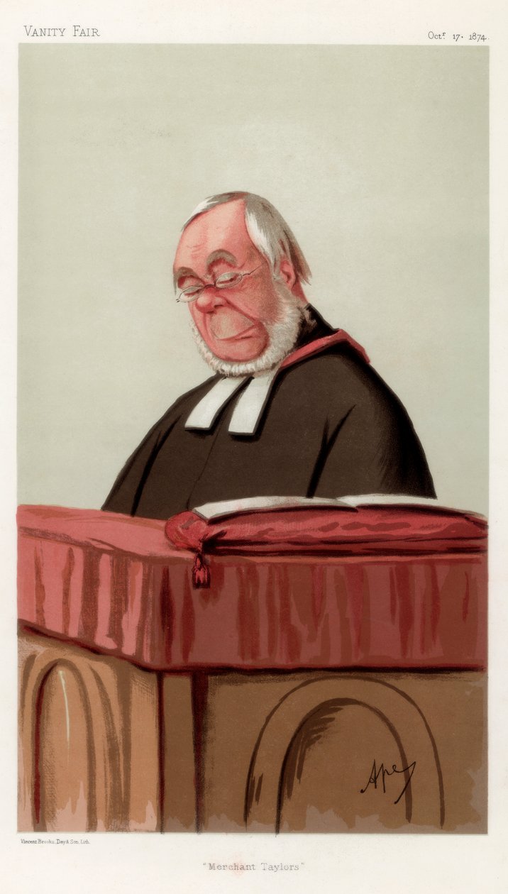 Merchant Taylors, der Reverend James Augustus Hessey DCL, 1874 von Carlo Pellegrini