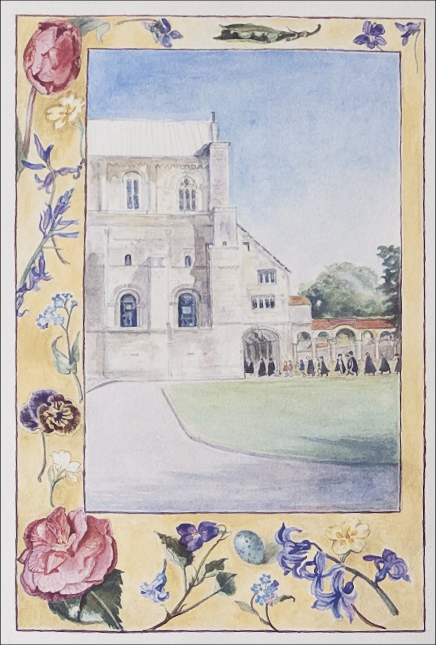 Winchester Cathedral, Chorknaben auf dem Weg zur Probe von Caroline Hervey Bathurst