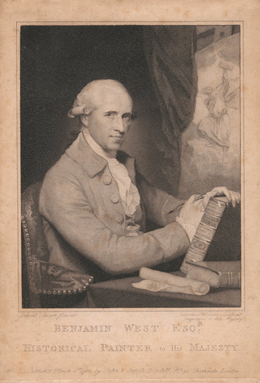 Benjamin West Esqr., Historienmaler seiner Majestät von Caroline Watson